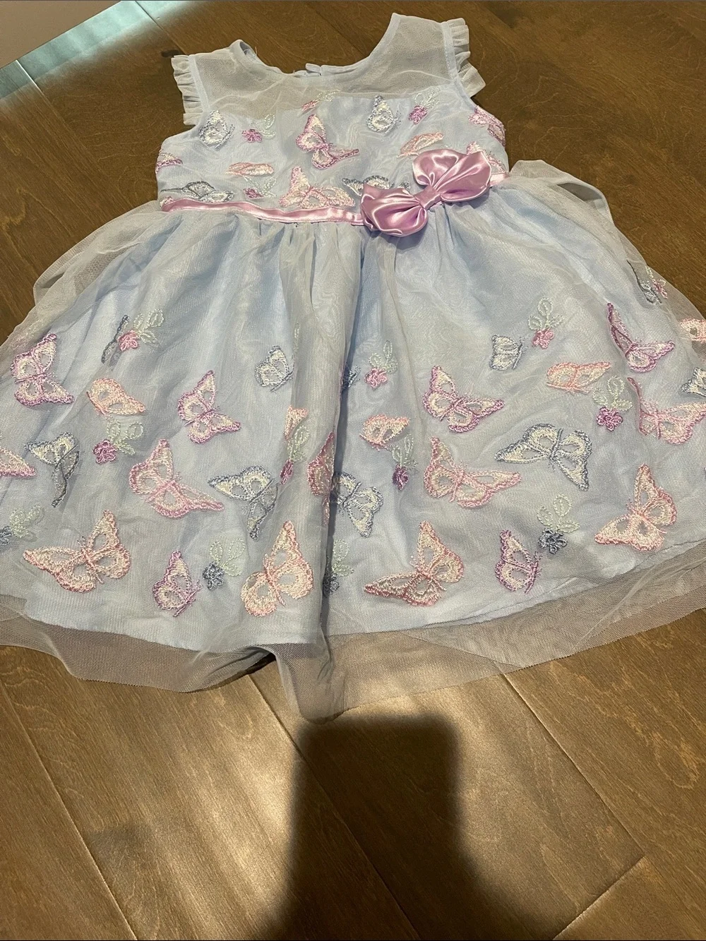 Butterfly Embroidered Tulle Dress Size 4T